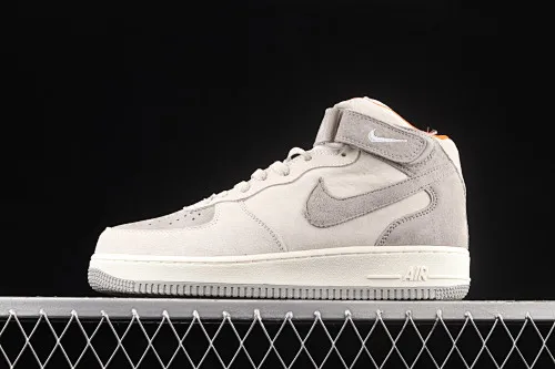 All categories Nk Air Force 1 Air Force series Nk Air Force 1 Mid Air Force mid-top Nk Air Force 1'07 Mid gray orange suede Air Force One mid-top casual sneakers CQ5059-105